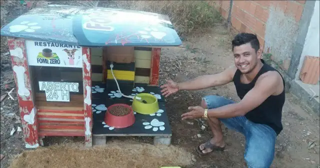 Young man builds restaurant to help street dogs