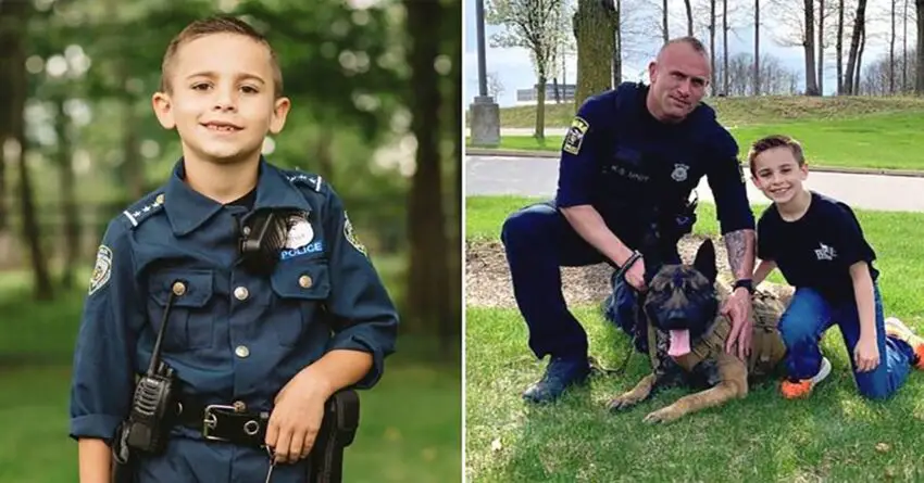 9 Year Old Boy Managed To Raise Almost $80,000 To Buy Bulletproof Vests For K9 Officers