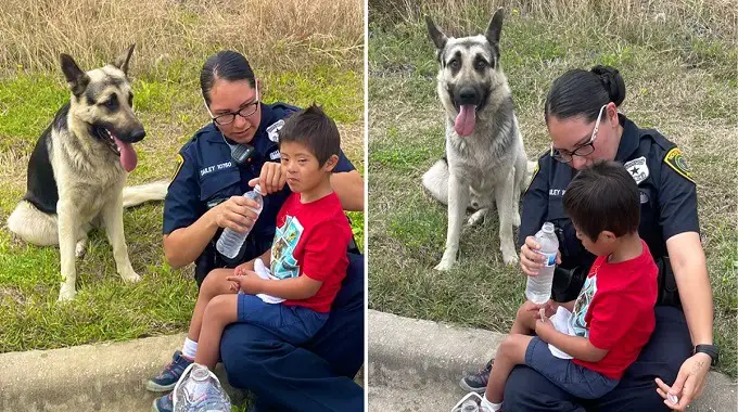 Missing 5-year-old boy with Down syndrome found with his loyal dog keeping him safe