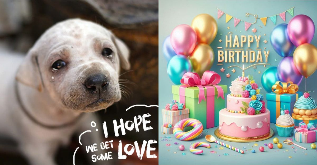 Lost Dog Mom Cries Because No One Celebrate His Birthday With Him