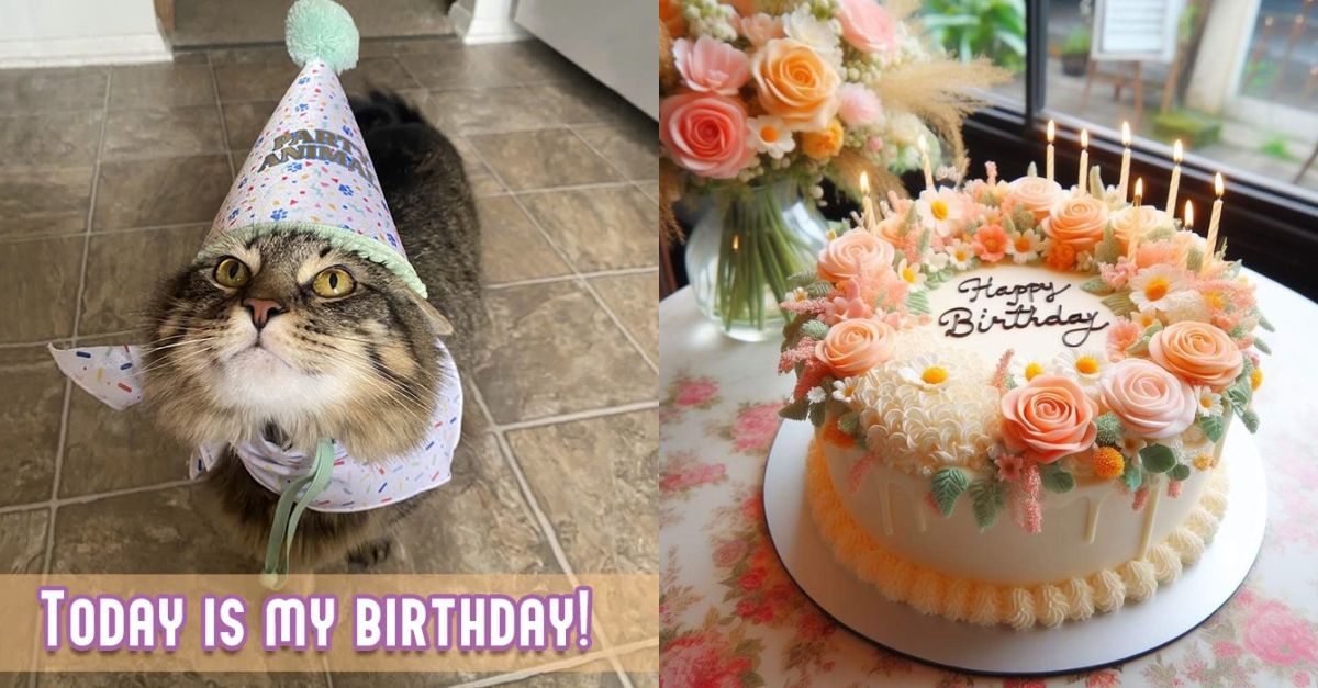 The cute little cat turns 2 years old today, hoping to receive wishes