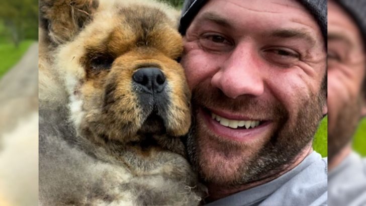 A visually impaired puppy was overwhelmed with joy upon meeting his new owner, expressing his happiness through continuous embraces