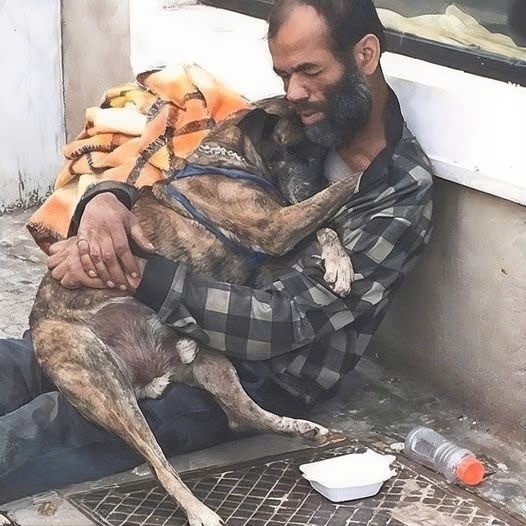 This homeless man once said: “This dog is a priceless gift that God has given to my life.”